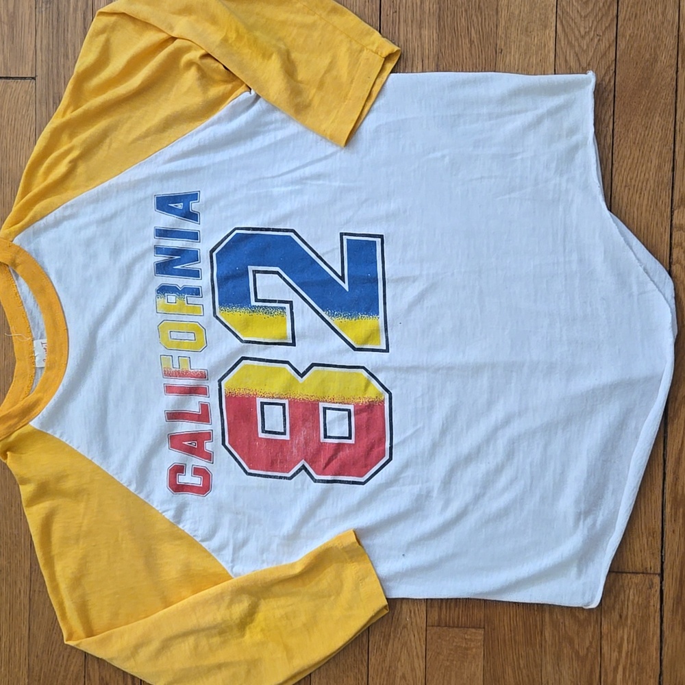 Vintage California 82 Raglan 3/4 Sleeve T Shirt 1982